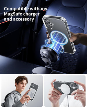 iPhone 16 Plus Ultra Clear Magentisk Magsafing Skal