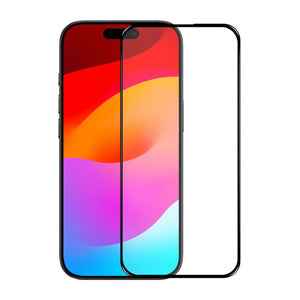 Skärmskydd iPhone Air Härdat Glas 3D -  Svart Bulk