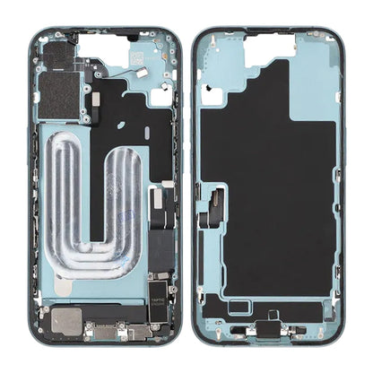 Middle frame with small parts for iPhone 16 - Green OEM
