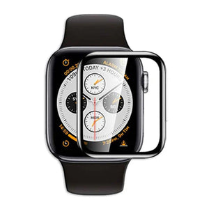 Skärmskydd Apple Watch 7 41mm - 3D Härdat Glas Svart