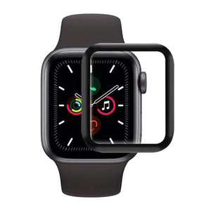 Skärmskydd Apple Watch 5 44mm - 3D Härdat Glas Svart