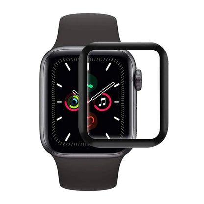 Skärmskydd Apple Watch 5 40mm - 3D Härdat Glas Svart