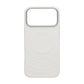 Cream wave liquid silicone Case For iPhone 17 Pro Max White