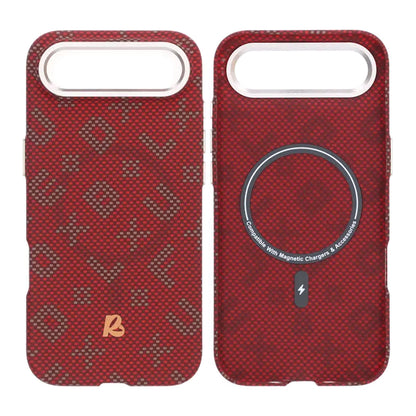 Gilded Magnetic Case For iPhone Air Letter Red