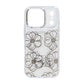 Sparkling Rhinestone Magnetic Case For iPhone 17 Pro Max Big Gold Flower