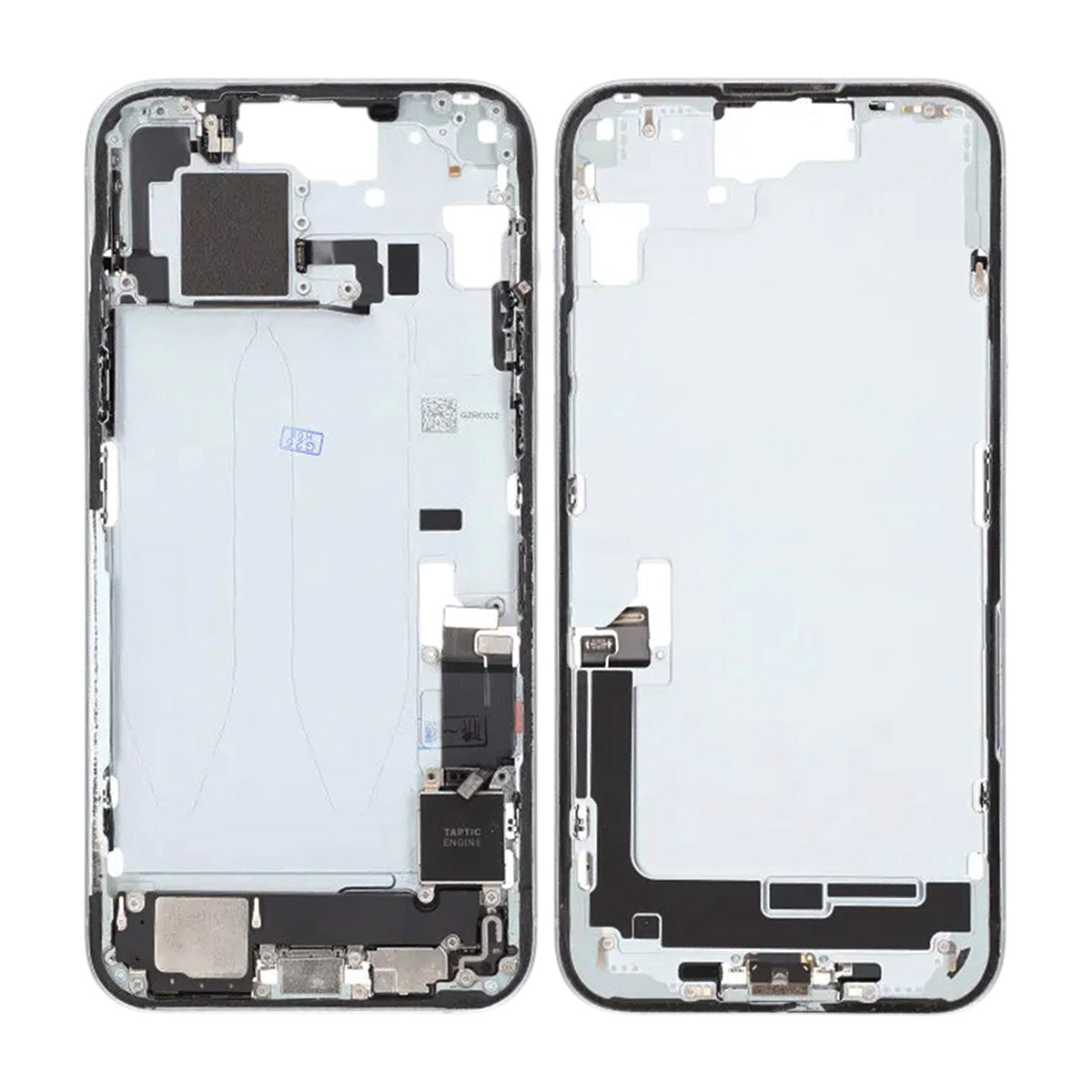 Mittenram med smådelar för iPhone 15 Plus - Blå OEM