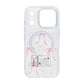 Sparkling Rhinestone Magnetic Case For iPhone 17 Pro Butterfly Pink