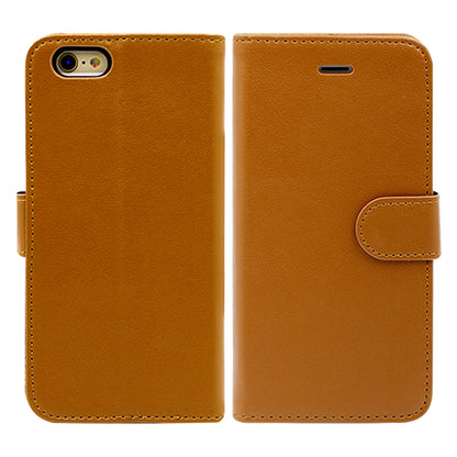 iPhone 6 och iPhone 6S Plånboksfodral Läder med Stativ - Brun