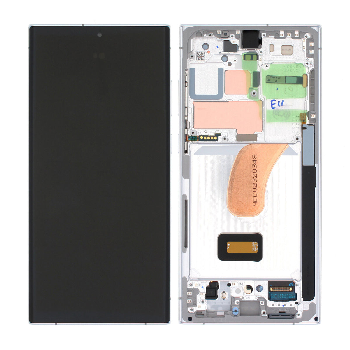 Samsung Galaxy S23 Ultra Skärm med LCD Display Original - Ljusblå