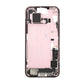 Mittenram med smådelar för iPhone 15 Plus - Rosa OEM
