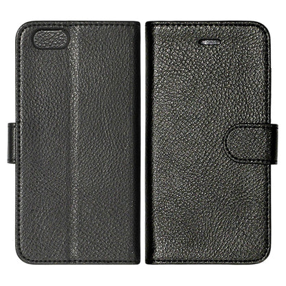 iPhone 6/6S Plånboksfodral Läder med Stativ - Svart
