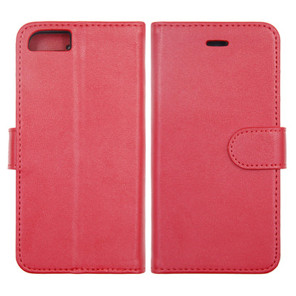 iPhone 6/6S Plånboksfodral Magnet Läder med Stativ - Röd
