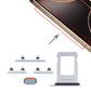 Knappar och Simkorthållare för iPhone 15/15 Plus - Blå