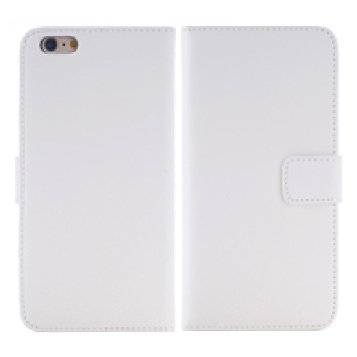 Flip Stand Leather Case For iPhone 6 Plus/6S Plus White