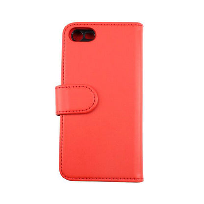 RV iPhone 7/8/SE 2020 Magnetic Flip Stand TPU+PC Leather Case Red
