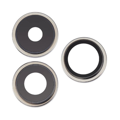 Kameralins med metallram iPhone 15 Pro - Vit