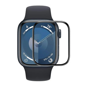 Skärmskydd Apple Watch 10 46mm - Härdat Glas Svart
