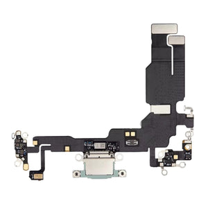 Laddkontakt med Flexkabel till iPhone 15 Plus - Grön