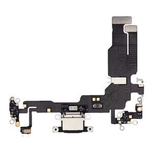 Laddkontakt med Flexkabel till iPhone 15 Plus - Svart