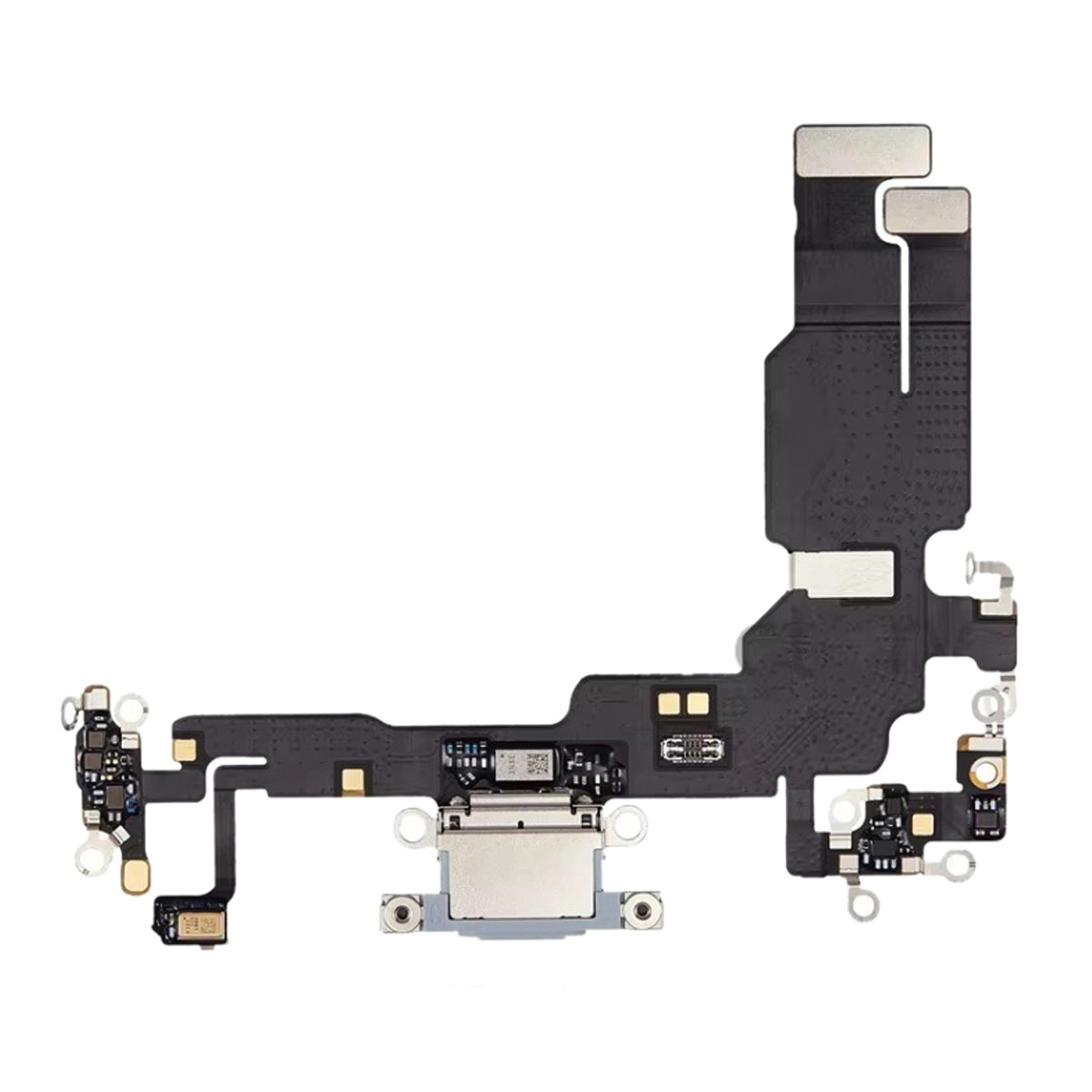 Laddkontakt med Flexkabel till iPhone 15 Plus - Blå