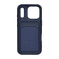Silicone Mobile Case with Card Holder for iPhone 17 Pro - Blue