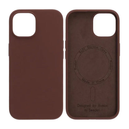 iPhone 15 Case - Silicone With Magsafe Rvelon Earthy Brown