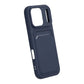 Silicone Mobile Case with Card Holder for iPhone 17 Pro - Blue