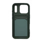 Silicone Case with Card Holder iPhone 17 Pro - Military green
