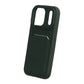 Silicone Case with Card Holder iPhone 17 Pro - Military green