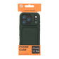 Silicone Case with Card Holder iPhone 17 Pro - Military green
