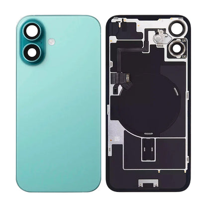 iPhone 16 Baksida Glas med smådelar - Grön