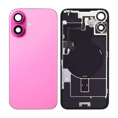 iPhone 16 Baksida Glas med smådelar - Rosa