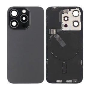 iPhone 15 Pro Baksida Glas Komplett OEM - Svart