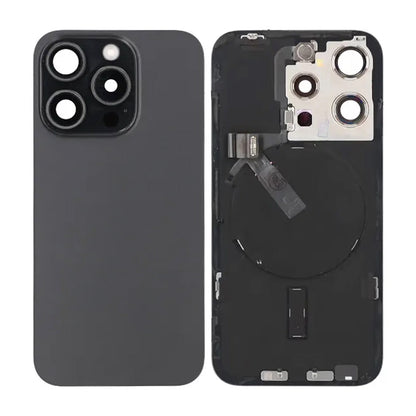 iPhone 15 Pro Baksida Glas Komplett OEM - Svart