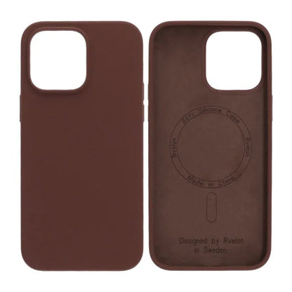 iPhone 14 Pro Max Case - Silicone With Magsafe Rvelon Earthy Brown