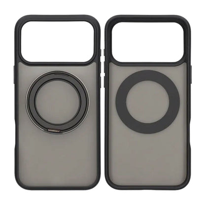 Mobilskal Roterande Magnet Stativ för iPhone 17 Pro Max - Svart