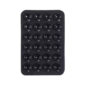 Silicone Sucker Strong Double Sided Mobile phone Glass Self Black