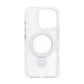 Skal Magsafe till iPhone 16 Pro - Transparent vit med ringstativ
