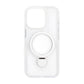 Skal Magsafe till iPhone 16 Pro - Transparent vit med ringstativ
