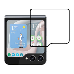 Skärmskydd Samsung Galaxy Z Flip 7 FE med Aluminium ram - miljö
