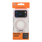 Skal Magsafe till iPhone 17 Pro - Transparent rosa med ringstativ