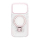 Skal Magsafe till iPhone 17 Pro - Transparent rosa med ringstativ