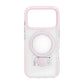Skal Magsafe till iPhone 17 Pro - Transparent rosa med ringstativ