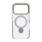 Skal Magsafe till iPhone 17 Pro - Transparent grå med ringstativ