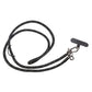 Long style Braided Lanyard Striped black