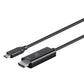 Rvelon USB-C till HDMI 1.4-kabel 4K - 2 meter med chipset