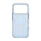 Corrugated suitcase metal paint magnetic suction Case For iPhone 17 Pro Blue
