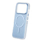 Corrugated suitcase metal paint magnetic suction Case For iPhone 17 Pro Blue