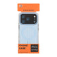 Corrugated suitcase metal paint magnetic suction Case For iPhone 17 Pro Blue