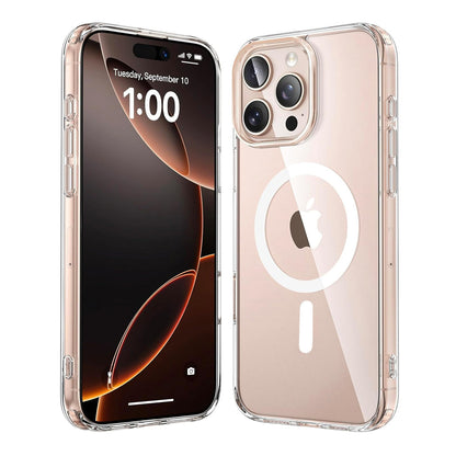 1.5MM Inner Anti-drop TPU+PC Magnetic Clear Case for iPhone 16 Pro